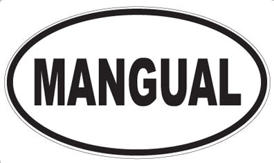 MANGUAL - Oval Sticker