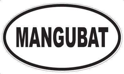 MANGUBAT - Oval Sticker