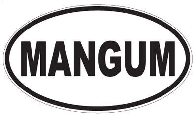 MANGUM - Oval Magnet