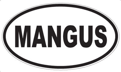 MANGUS - Oval Magnet
