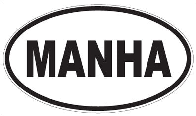 MANHA - Oval Magnet