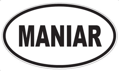 MANIAR - Oval Magnet