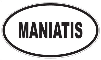 MANIATIS - Oval Sticker