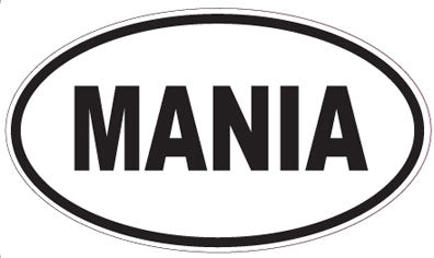 MANIA - Oval Magnet