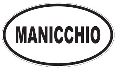 MANICCHIO - Oval Sticker
