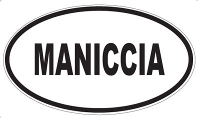 MANICCIA - Oval Sticker