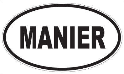 MANIER - Oval Sticker