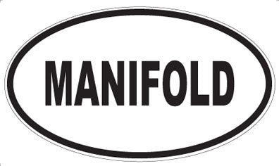 MANIFOLD - Oval Sticker