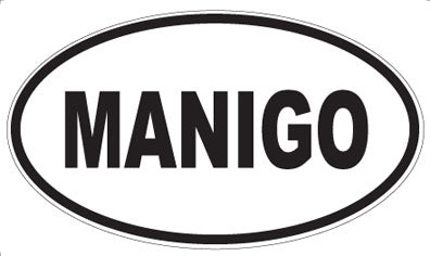 MANIGO - Oval Magnet
