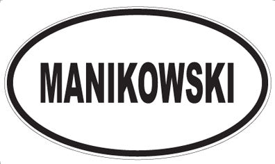 MANIKOWSKI - Oval Magnet
