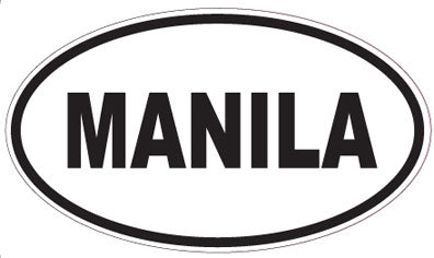 MANILA - Oval Sticker
