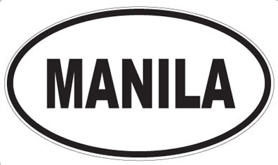 MANILA - Oval Magnet