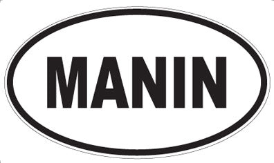 MANIN - Oval Sticker