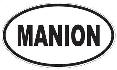MANION - Oval Sticker