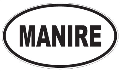 MANIRE - Oval Sticker