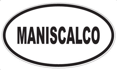 MANISCALCO - Oval Magnet