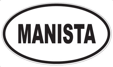 MANISTA - Oval Sticker
