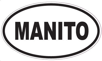 MANITO - Oval Sticker