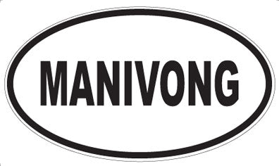 MANIVONG - Oval Sticker