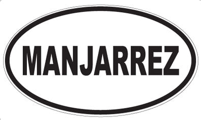 MANJARREZ - Oval Sticker