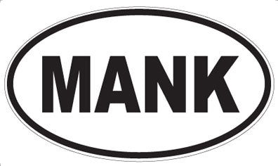 MANK - Oval Sticker