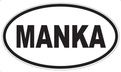 MANKA - Oval Sticker