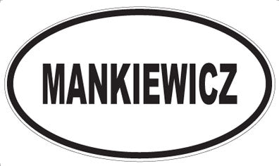 MANKIEWICZ - Oval Sticker