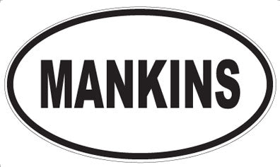 MANKINS - Oval Sticker