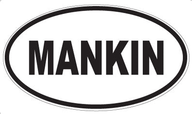 MANKIN - Oval Magnet