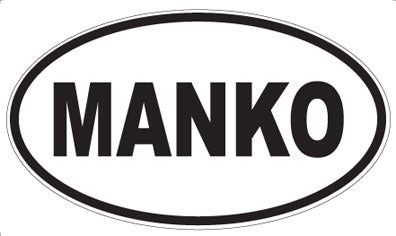 MANKO - Oval Sticker