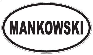 MANKOWSKI - Oval Magnet