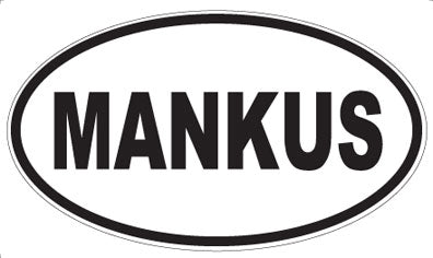 MANKUS - Oval Sticker