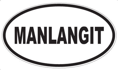 MANLANGIT - Oval Magnet