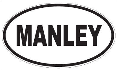 MANLEY - Oval Sticker