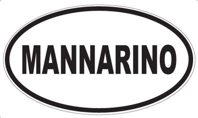 MANNARINO - Oval Sticker