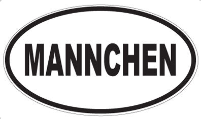 MANNCHEN - Oval Magnet