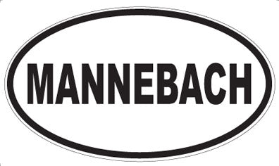 MANNEBACH - Oval Magnet