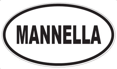 MANNELLA - Oval Sticker