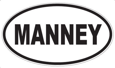 MANNEY - Oval Magnet