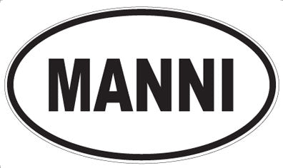 MANNI - Oval Sticker