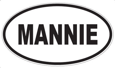 MANNIE - Oval Sticker