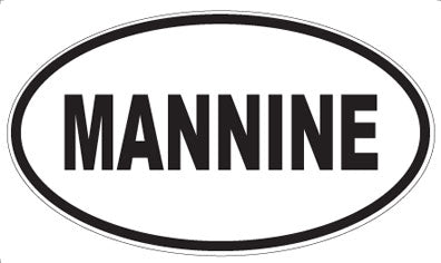MANNINE - Oval Sticker