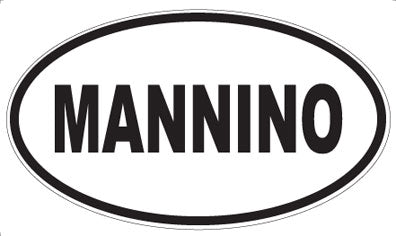 MANNINO - Oval Magnet