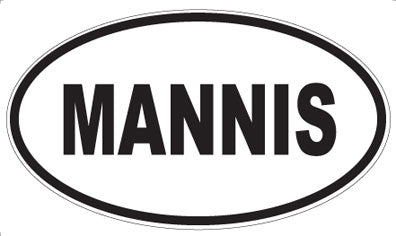 MANNIS - Oval Magnet