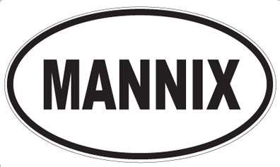MANNIX - Oval Sticker