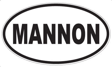 MANNON - Oval Magnet