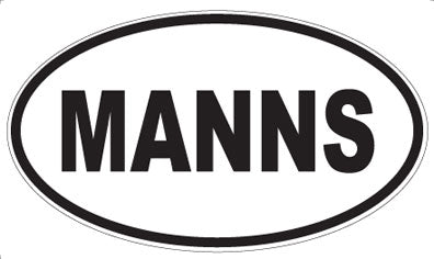 MANNS - Oval Sticker