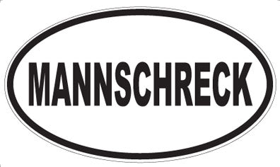 MANNSCHRECK - Oval Magnet