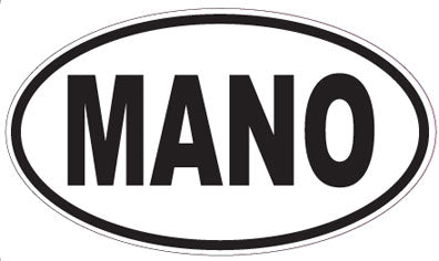 MANO - Oval Sticker