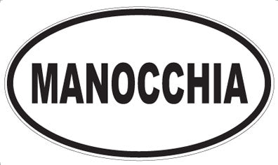 MANOCCHIA - Oval Sticker